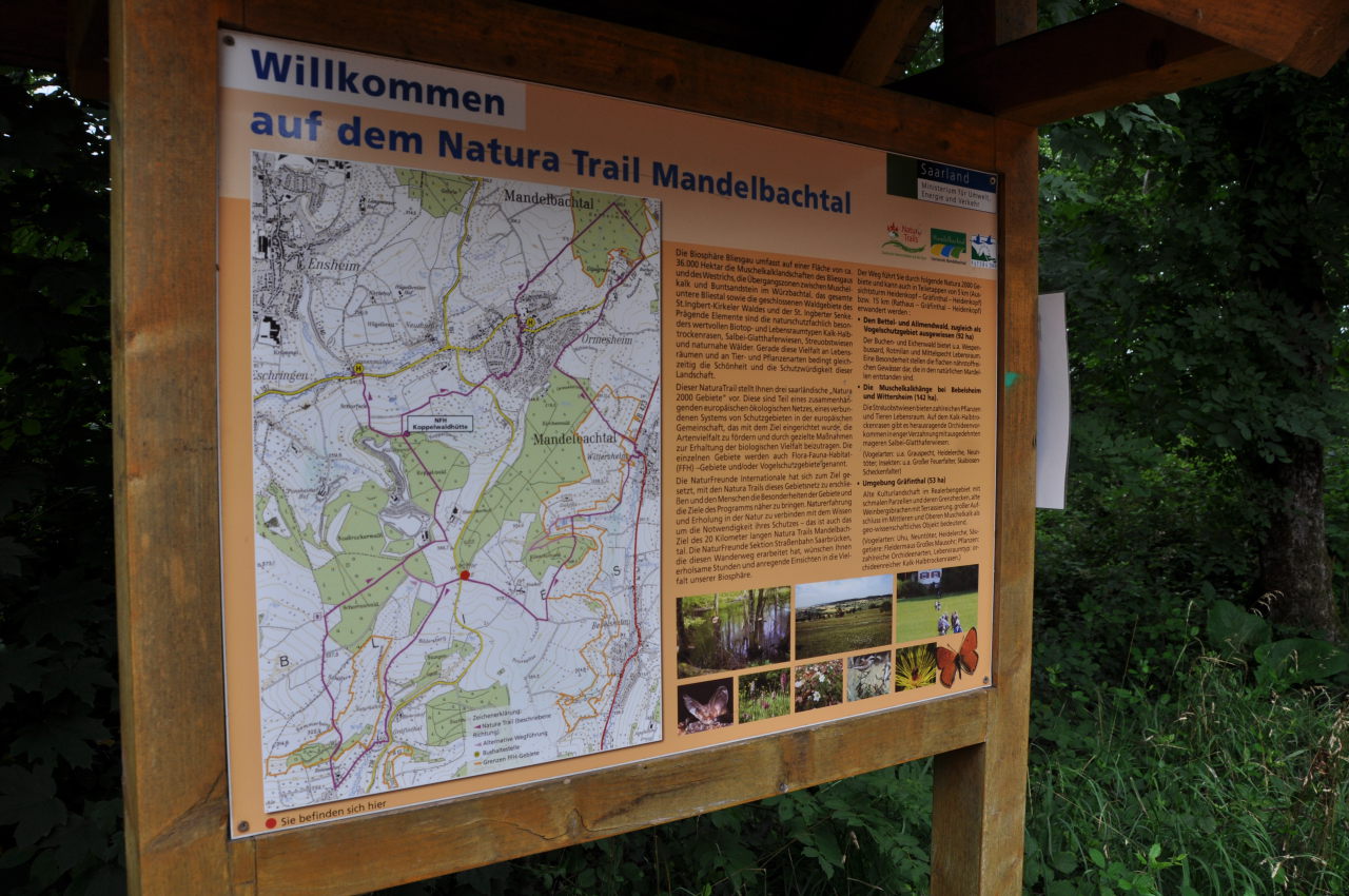 Natura Trail Mandelbachtal (Bliesgau) GPS Wanderatlas