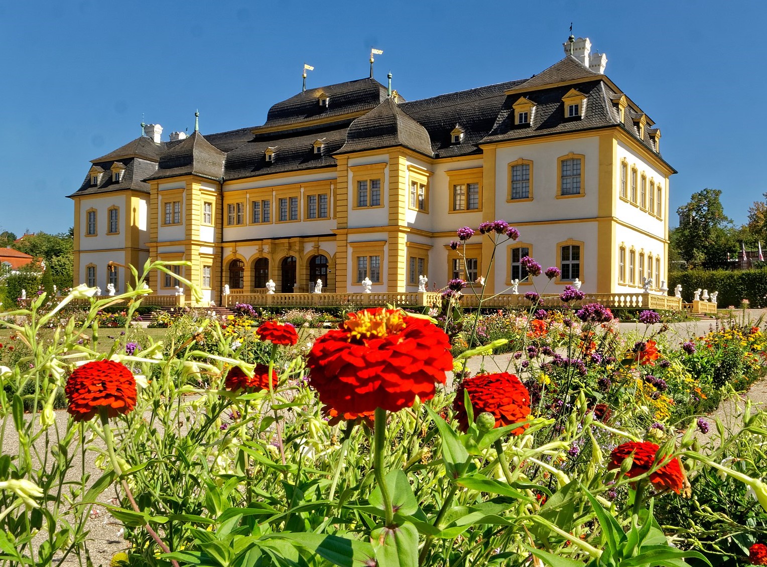 Veitshöchheim Schloss, Wald und Weinberge im Herzen der EU GPS